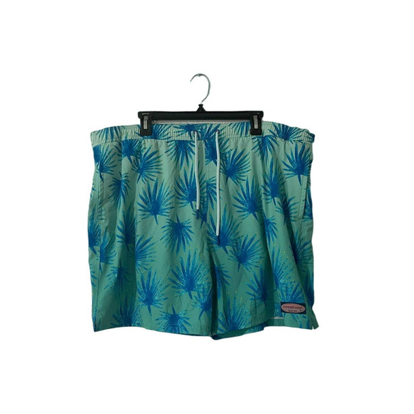 Vineyard Vines Mens Swim Trunks Shorts Electric Palm Print - Picture 1 of 5